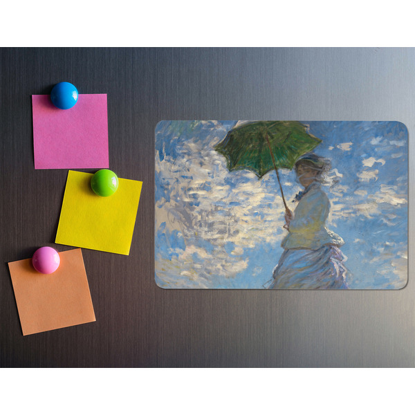 Promenade Woman by Claude Monet Rectangular Fridge Magnet - LIFESTYLE