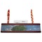 Promenade Woman by Claude Monet Red Mahogany Nameplates with Business Card Holder - Straight