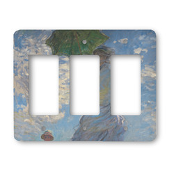 Promenade Woman by Claude Monet Rocker Style Light Switch Cover - Three Switch