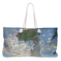 Promenade Woman by Claude Monet Large Tote Bag with Rope Handles