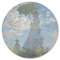 Promenade Woman by Claude Monet Round Coaster Rubber Back - Single