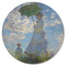 Promenade Woman by Claude Monet Round Rubber Backed Coaster