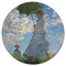 Promenade Woman by Claude Monet Round Fridge Magnet - FRONT
