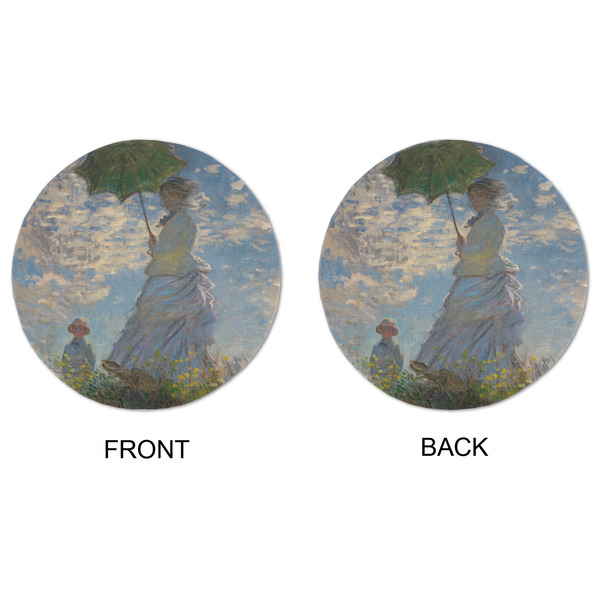 Promenade Woman by Claude Monet Round Linen Placemats - APPROVAL (double sided)