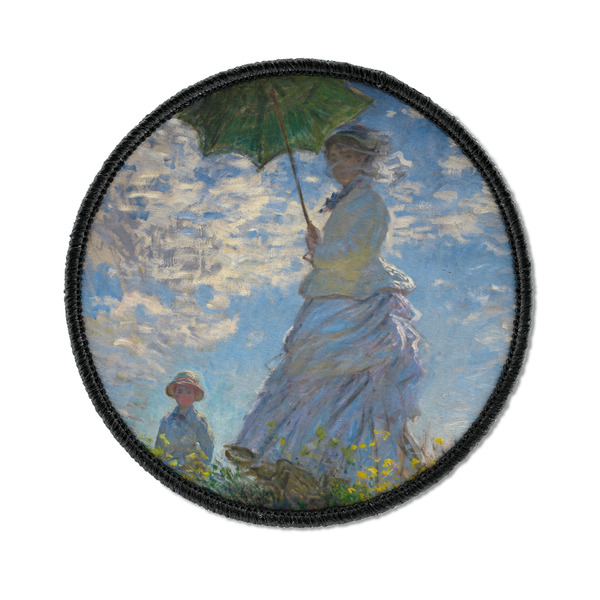 Custom Promenade Woman by Claude Monet Iron On Round Patch