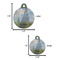 Promenade Woman by Claude Monet Round Pet ID Tag - Large - Comparison Scale