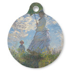 Promenade Woman by Claude Monet Round Pet ID Tag