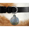 Promenade Woman by Claude Monet Round Pet Tag on Collar & Dog