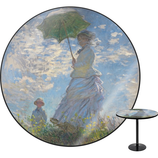 Custom Promenade Woman by Claude Monet Round Table - 24"