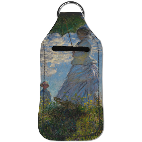 Promenade Woman by Claude Monet Sanitizer Holder Keychain - Large (Front)
