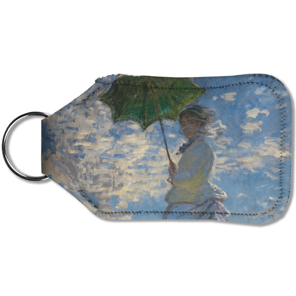 Promenade Woman by Claude Monet Sanitizer Holder Keychain - Small (Back)
