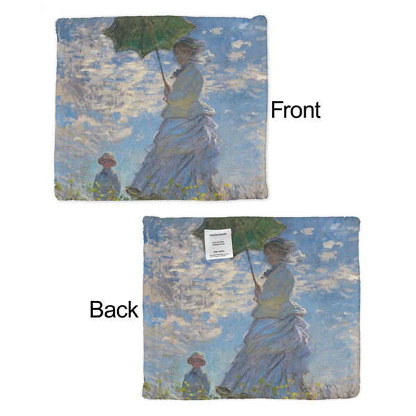 Promenade Woman by Claude Monet Security Blanket - Front & Back View