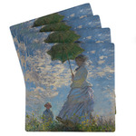Promenade Woman by Claude Monet Absorbent Stone Coasters - Set of 4