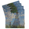 Promenade Woman by Claude Monet Set of 4 Sandstone Coasters - Front View