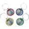 Promenade Woman by Claude Monet Wine Charms (Set of 4)