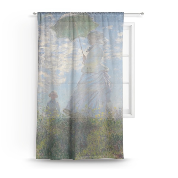 Custom Promenade Woman by Claude Monet Sheer Curtain
