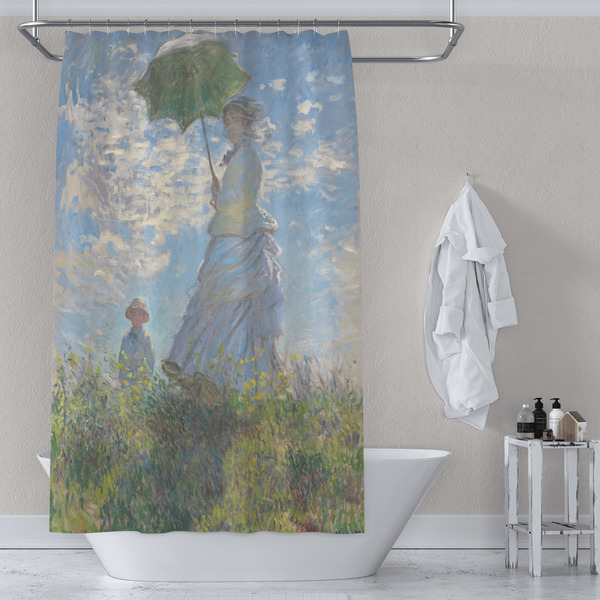Promenade Woman by Claude Monet Shower Curtain Lifestyle