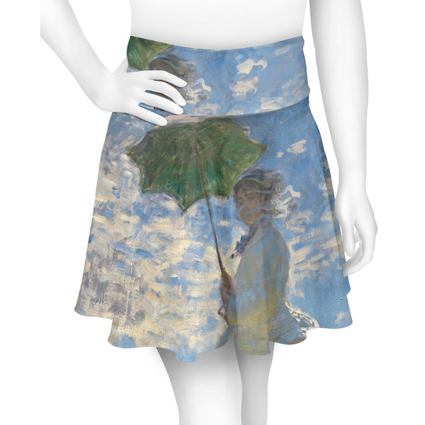 Custom Promenade Woman by Claude Monet Skater Skirt - Medium