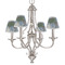 Promenade Woman by Claude Monet Small Chandelier Shade - LIFESTYLE (on chandelier)