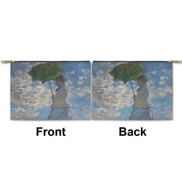 Promenade Woman by Claude Monet Small Zipper Pouch Approval (Front and Back)