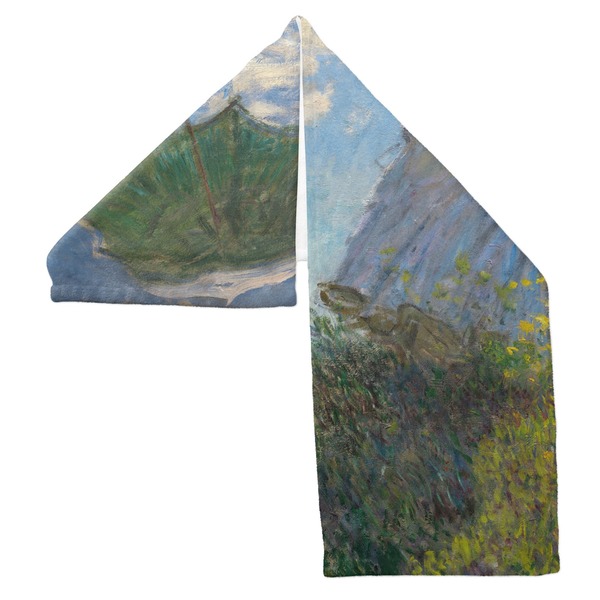Promenade Woman by Claude Monet Sports Towel Folded - Both Sides Showing