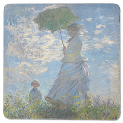 Promenade Woman by Claude Monet Square Rubber Backed Coaster