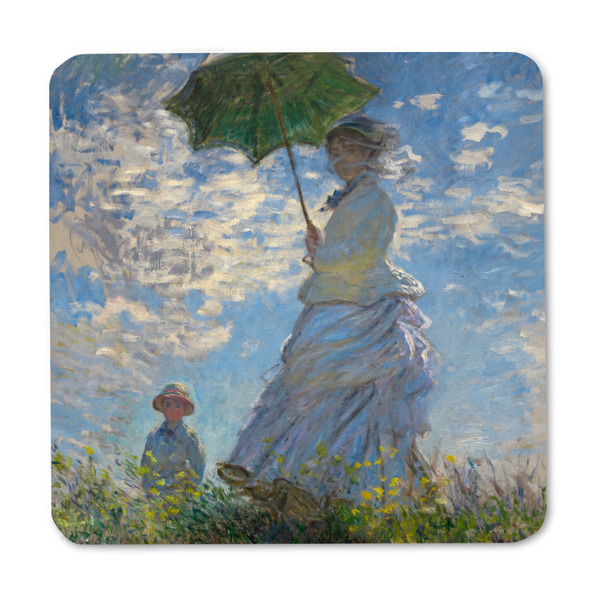 Promenade Woman by Claude Monet Square Fridge Magnet - FRONT