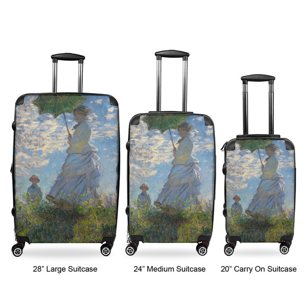 Promenade Woman by Claude Monet Suitcase Set 1 - APPROVAL