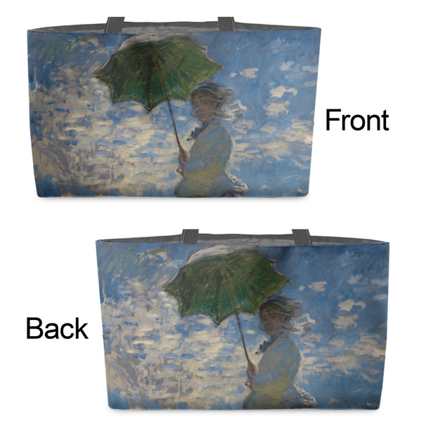 Promenade Woman by Claude Monet Tote w/Black Handles - Front & Back Views