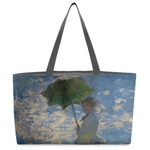 Promenade Woman by Claude Monet Beach Totes Bag - w/ Black Handles