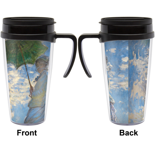 Promenade Woman by Claude Monet Travel Mug with Black Handle - Approval