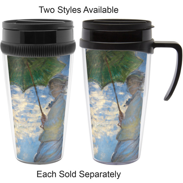 Promenade Woman by Claude Monet Travel Mugs - with & without Handle