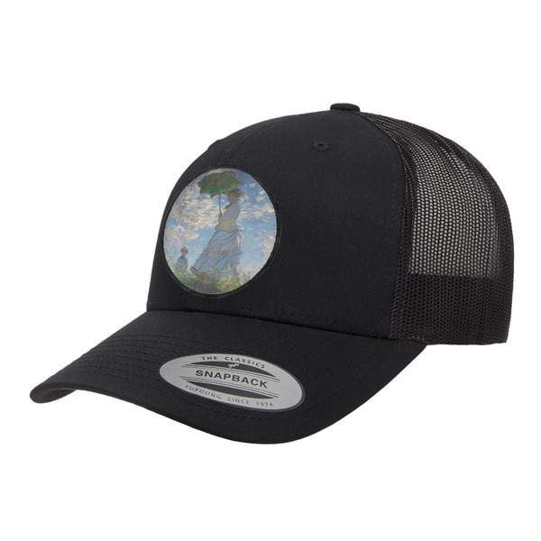 Custom Promenade Woman by Claude Monet Trucker Hat - Black