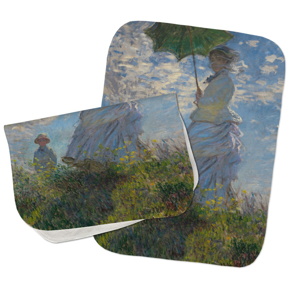 Custom Promenade Woman by Claude Monet Burp Cloths - Fleece - Set of 2