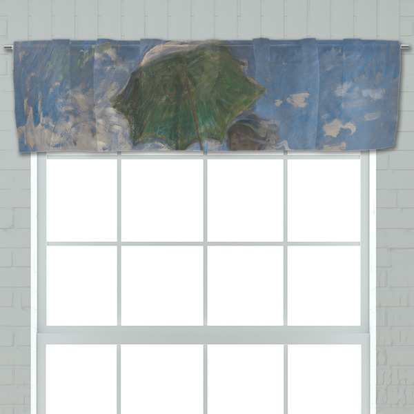 Promenade Woman by Claude Monet Valance - Closeup on window