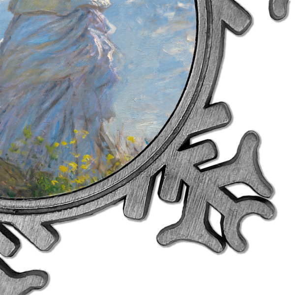 Promenade Woman by Claude Monet Vintage Snowflake - Detail
