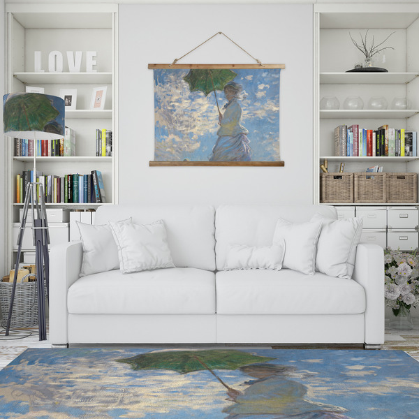 Promenade Woman by Claude Monet Wall Hanging Tapestry - IN CONTEXT