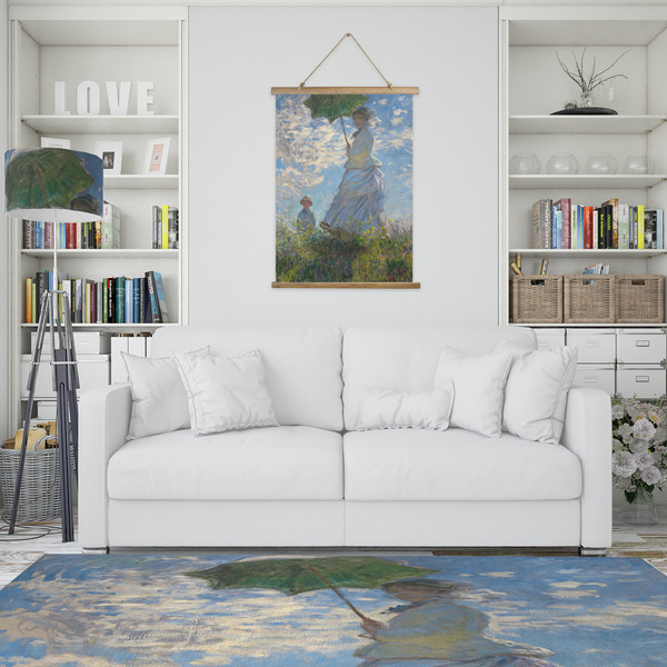 Promenade Woman by Claude Monet Wall Hanging Tapestry - Portrait - IN CONTEXT