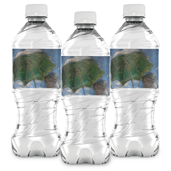 Promenade Woman by Claude Monet Water Bottle Labels - Front View