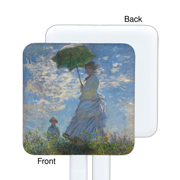 Promenade Woman by Claude Monet White Plastic Stir Stick - Single Sided - Square - Approval