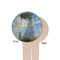 Promenade Woman by Claude Monet Wooden 4" Food Pick - Round - Single Sided - Front & Back