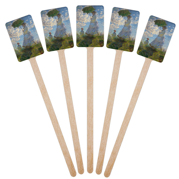 Promenade Woman by Claude Monet Wooden 6.25" Stir Stick - Rectangular - Fan View
