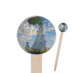 Promenade Woman by Claude Monet Round Wooden Food Picks