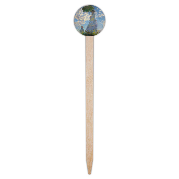 Promenade Woman by Claude Monet Wooden 6" Food Pick - Round - Single Pick