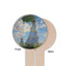 Promenade Woman by Claude Monet Wooden 6" Food Pick - Round - Single Sided - Front & Back
