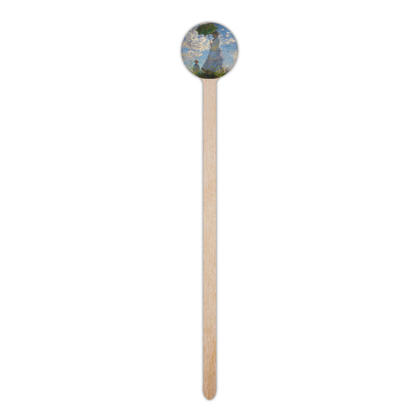 Promenade Woman by Claude Monet Wooden 6" Stir Stick - Round - Single Stick