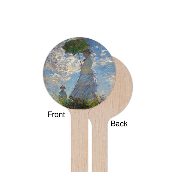 Promenade Woman by Claude Monet Wooden 7.5" Stir Stick - Round - Single Sided - Front & Back