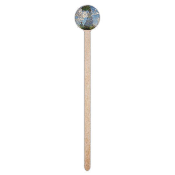Promenade Woman by Claude Monet Wooden 7.5" Stir Stick - Round - Single Stick