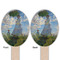 Promenade Woman by Claude Monet Wooden Food Pick - Oval - Double Sided - Front & Back