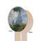 Promenade Woman by Claude Monet Wooden Food Pick - Oval - Single Sided - Front & Back